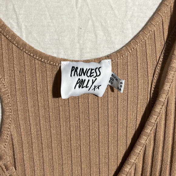 Princess polly, tight tan dress, size 2 - Picture 3 of 3